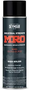SEYMOUR 620-1415 Industrial MRO High Solids Spray Paint, Gloss Black , 16 Ounce (Pack of 1)