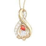 The Bradford Exchange ‘Messenger Of Love’ Infinity Robin Pendant – A unique robin-inspired 24-carat gold-plated pendant, featuring Svenka crystals and expert engraving