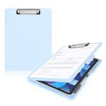 oddpod™ Sleek A4 Clip Pad with Side-Opening/Clipboard with Storage Case for Paper and Document Storage 1233 (Light Blue)