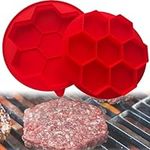 Naiveferry 7 in 1 Hamburger Patty Maker Mold, Silicone Burger Press and Freezer Storage Container Burger Shaper Mold Hamburger Patty Maker for Home Kitchen