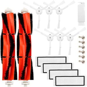 Accessories for Xiaomi Mi Robot Vacuum Cleaner - 6 Side Brushes, 4 HEPA Filters, 2 Main Brush, 6 Screws, 1 Cleaning Tools, 19 Parts Mijia Roborock S50 S51 Robock2 Replacement Kit
