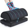 METRON Dual-Height Under-Desk Foot Rest: 2 Height Settings (5" and 7") for Added Elevation | Ergonomic for Office Chairs | Leg Cushion for Under-Table Support | Washable Cover | Pack of 1