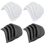 8 Pair Soft Foam Padded Shoulder Pad Soft Covered Set-in Sewing Foam Pads for Blazer Clothes Sewing Accessories Craft DIY