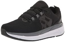 Propet Mens Propet Ultra 267 Running Sneakers Shoes - Black, Black/Grey, 8 X-Wide