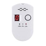 Natural Digital Gas Detector, Home Gas Alarm, Gas Leak Detector,High Sensitivity LPG LNG Coal Natural Gas Leak Detection, Alarm Monitor Sensor for Home Kitchen