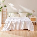 THXSILK Pure Mulberry Silk Comforter Cool for Summer, Breathable Lightweight Grade 6A Silk Filling Quilt, Pure Cotton Shell(White), Twin Size 67in x 87in/170cm x 220cm, Silk Weight 1.21lb/0.55kg