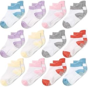 CozyWay Lot de 12 paires de chaussettes rembourrées, Mixte, 6-12 Mois
