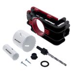 Milescraft 1337 Lock Mate - Door Lock Installation Kit – Bi-Metal Cobalt Hole Saws Included - Wood or Metal Doors – 1-3/8” and 1-3/4” Thick Doors – 2-3/8” and 2-3/4” Knob and Lock Backset