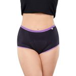 superbottoms MaxAbsorb® Period Underwear | Period Panty for Women | 8Hr Absorption | No Leaks, No Stains | High Waist, Full Coverage | Bamboo Fabric + Cotton(Black,Size:L)