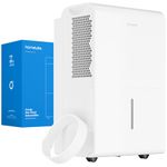 hOmeLabs 4500 Sq. Ft. WiFi-Enabled Dehumidifier with Pump - Superior Moisture Removal & Humidity Control for Large Rooms, Offices and Basements - 50 Pint (Previously 70 Pint)