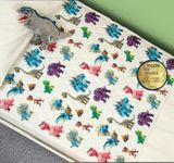 Bedwetz Potty Training Bed Pads | 100% Waterproof Mattress Protector | Bedwetting Sheets, size fits Single & Toddler Beds | Non Slip Mat with Side Wing Tucks | UK Brand | Dinosaur