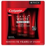 Colgate Optic White Pro Series Whitening Toothpaste, Stain Prevention, 3.3 oz, 4-pack