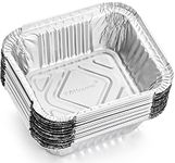 TYH Supplies 50 Pack Grease Drip Pan Liners | Compatible with Napoleon Grills Prestige I-II-IV, PRO, Mirage, Ultra Chef | Disposable Aluminum BBQ Drip Tray Replacement | 5"x4" Inch