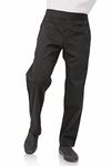 Chef Works Men's Lightweight Slim Chef Pants, Black, Large