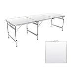 Moosinily 6 Ft Folding Table Adjust