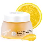 Saturday Skin Yuzu Vitamin C Sleep Overnight Face Mask Skin Care Retinol Niacinamide Face Moisturizer Brightening sleeping mask, Korean skin care, Vegan Smooth Skin and Reduce Wrinkles Korean skincare product