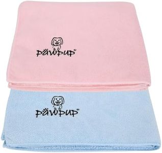PAWPUP Dog Towels for Drying Dogs Super Absorbent Microfiber Pet Grooming Towel for Dogs, Cats and Other Pets (40 x 24 Inches, Pink and Blue)
