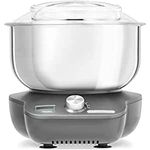 Morphy Richards MixStar Compact Stand Mixer, Dual Rotating Beaters, Whisks & Dough Hooks, Built in Storage, Easy Clean, Dishwasher Safe, Open Top Design, Grey, 400520