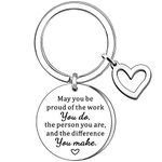 AMZQ Coworker Employee Appreciation Gifts Keyring for Men Women Leaving Gifts Office for Colleagues Leader Coach Nurse Birthday Thank You Gift Going Away Gift