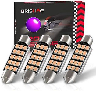 BRISHINE 578 211-2 LED Bulbs, Super Bright Purple 2835 Chipsets Canbus Error Free 41MM 42MM 1.72” Festoon 212-2 569 LED Bulbs for Car Dome Map Door Courtesy License Plate Lights(Pack of 4)