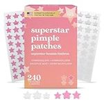 240 CT LivaClean Star Face Patches - Pink & White Patches Star Hydrocolloid Patch Cute, Cute Face Cover