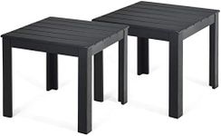 Giantex Side Table Set of 2 Outdoor