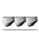 Pair of Thieves Men's Super Soft 3 Pack Briefs, Underwear Pack for Men, White, Medium