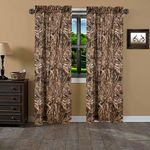 Realtree Max-5 Rod Pocket Curtain, Camouflage Design ''42 x 87'' Inches, Perfect Camo Drapes for Bedroom, Kitchen, Living Room & Farmhouse