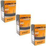 Continental 26" x 1.75-2.5 Mountain Bike Inner Tubes with 42mm Presta Valve (Set of 3), Black