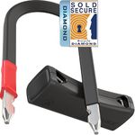 Seatylock Mason Bike U Lock - Patented Heavy Duty Anti Theft Diamond Secure ULock - Ultra Security Bicycle Safety Tool with Keys for City Electric or Mountain Bikes and Scooters (7.1 Inch)