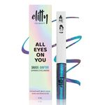 Elitty Ombre Holographic Purple-Blue Waterproof Liquid Shimmery Eyeliner | Lasts Upto 12 Hours | Dermatologically Approved | (Jade Jive) - 4Ml