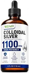 Colloidal Silver Liquid 1100 ppm | Extra Strength Silver Liquid Supplement | 4 oz Amber Glass Bottle with Dropper