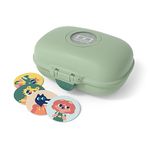 monbento - Kids Snack Box MB Gram Forest - Snack Box for Boys & Girls - Ideal for Lunches or Snacks at School/Park - BPA Free - Food Grade Safe - Green