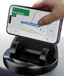VEROX Universal 360 Degree Car Mobile Holder for Dashboard Non-Slip Silicone Phone Stand for car, Adjustable Angle for Landscape or Portrait View Compatible with All Smartphone- Black