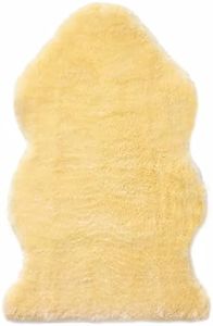 Sheepskin Ranch Sofsheep Genuine Medical Sheepskin for Bed Sores and Skin Irritation | Hospital Bed Mattress Topper | for Pain Relief and Discomfort, Wool Seat Pad, Natural, Single (36 in x 24)