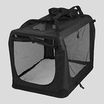 Petbarn Portable Soft Fabric Pet Carrier Folding Dog Cat Puppy Travel Transport Bag (Extra Large, Black)