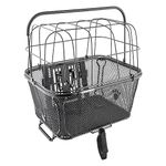 Sunlite RackTop/Handlebar pet Friendly QR Basket, 15.7 x 16.9 x 12, Black