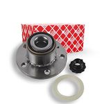 febi bilstein 24414 Wheel Bearing Kit with wheel hub, ABS sensor ring and axle nut, pack of one