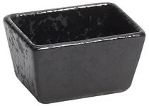 American Metalcraft PSBL Artisanal Porcelain Sugar Packet Holder, Black, 5-Ounces