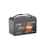LiTime Bluetooth LiFePO4 Battery 12V 140Ah, 12 Volt Group 31 Lithium Batteries with Low Temp Protection, Max. 15000 deep Cycle Trolling Motors Batteries, 150A BMS for RV, Marine, Solar, Off-Grid