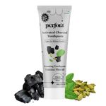 Perfora Activated Charcoal Toothpaste - 100g | SLS & Titanium Dioxide Free | Bamboo Charcoal For 3x Whiter Teeth | Enamel Safe Teeth Whitening Toothpaste for Men & Women | Cardamom Mint