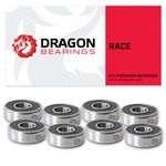 Fireball Dragon Precision Bearings for Skateboards, Longboards, Inline Skates, Roller Skates (Race 8-Pack, 608 Bearing)