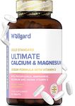 Wellgard Vegan Calcium Magnesium Zinc and Vitamin D Capsules - Calcium Supplement, Calcium Tablets with Phosphorus, Manganese, Selenium, Copper, Made in UK