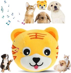 HISKI Active Moving Pet Plush Toy, 2024 Interactive Dog Toys Talking Moving Dog Ball Toy Washable Cartoon Pig Plush Sound Electronic Herding Ball for Dogs Shake Bounce Boredom Toys for Dog, Cats