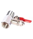 PPS HomeZ for Kent RO Pipe Inlet Valve and SS Coupling RO Main LINE Input Steel Inlet Valve Connector RO Water Filter Purifier 44628 Size (DVSet) - 1 Pcs