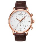 Tissot Men's T0636173603700 Tradition Analog Display Swiss Quartz Brown Watch