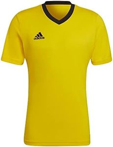 Adidas ENT22 JSY T-Shirt, Team Yellow/Black, L Men's