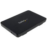 StarTech.com S251BPU313 USB 3.1 (10Gbps) Tool-free Enclosure for 2.5" SATA Drives - Ultra-fast, Portable Data Storage - Lightweight Plastic