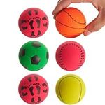 Bramble - 15 Pack Soft Rubber Toy Bouncy Balls, Vibrant Colours for Interactive Kids Play, Party Bag Fillers - 6cm / 2.5" (15)