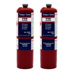 2x Propane 400g Bottle Disposable Gas Cylinder plumbers torch jet burner